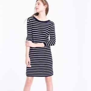 COPY - J. Crew Women’s Merino Wool Navy Striped Dress